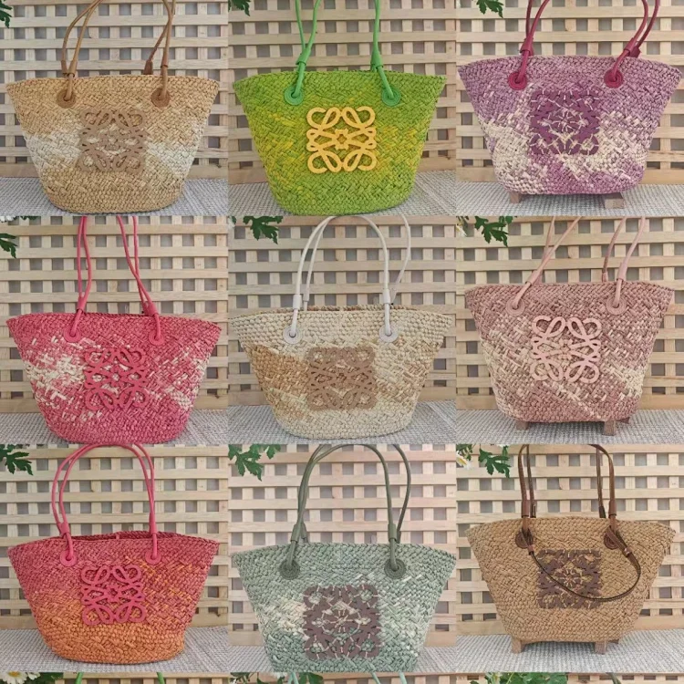 Loewe Puzzle Straw Tote 35 styles Tasche
