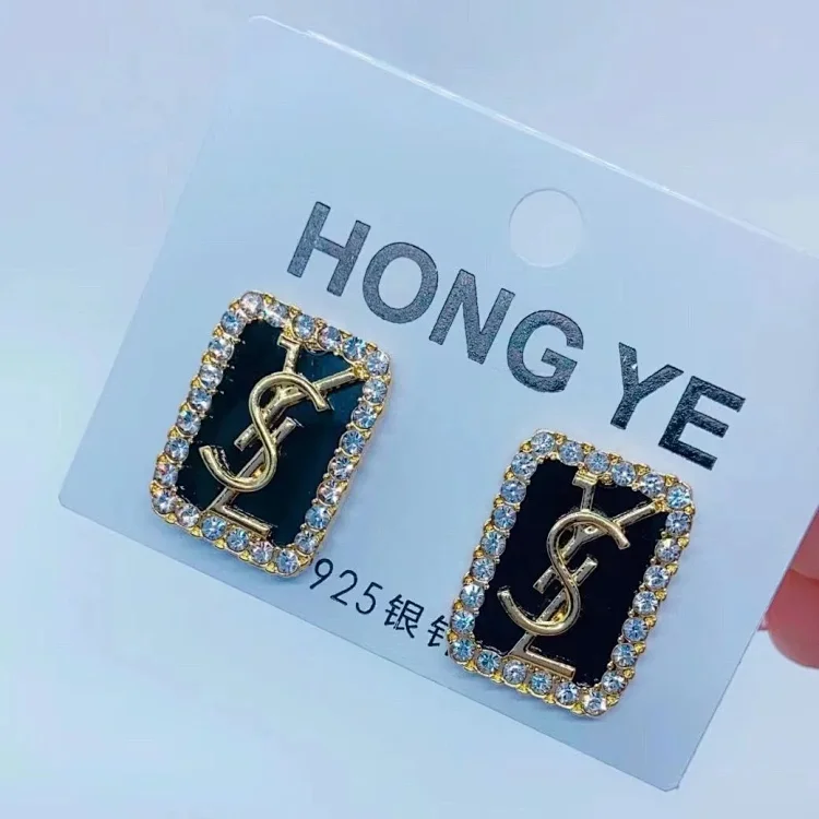 Saint Laurent Monogram Square Earrings Accessory