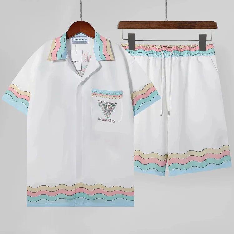 Casablanca Tennis Club Shirt Set Shorts