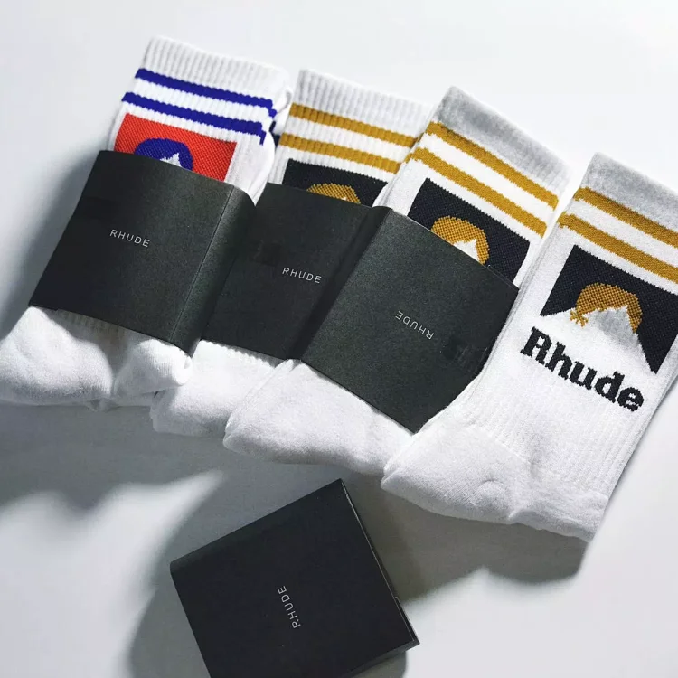 Rhude Classic Socks Set 2 styles Accessory